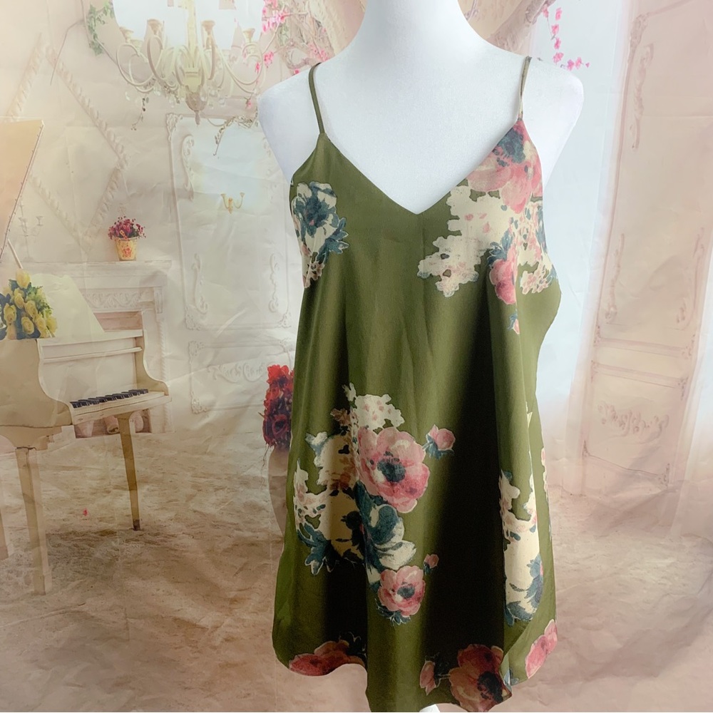 Free People Cascades Dress in Mushroom Combo - Picture 2 of 11